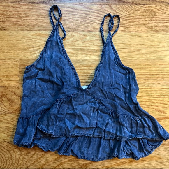 Don’t ask why chambray top one size fits most - Picture 1 of 3
